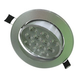 Plafon Led Empotrable 12w Luz Calida Dirigida Aro Satín 3pzs