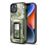 . Funda Mybat Stealth Para iPhone 14 - Verde Camuflaje