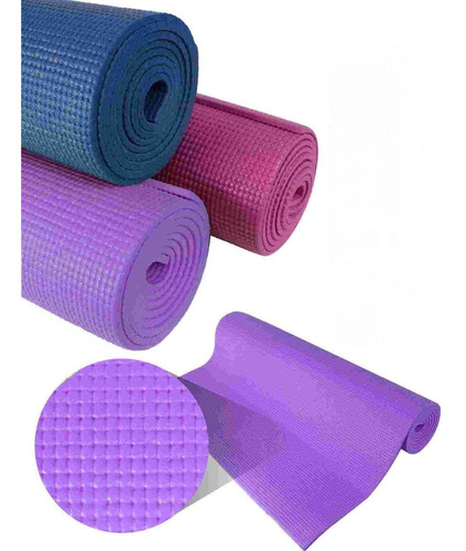 Colchoneta Para Yoga Pilates Mat Para Ejercicio Gym 173x61cm