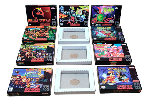 Super Nintendo Caja Accesorio Para Juegos Cuna Incluida