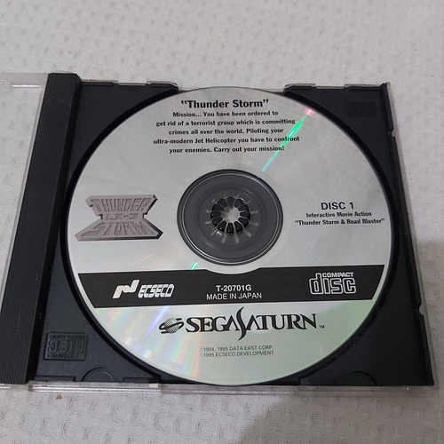 Jogo Saturn Thunder Storm Original Jp Apenas Cd 1