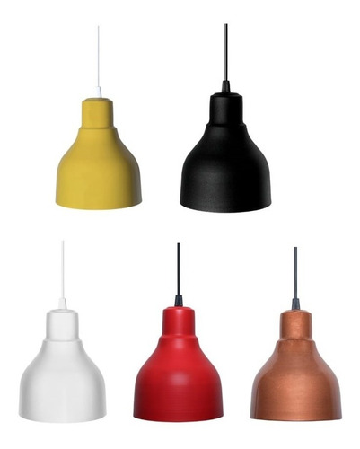 Linea Colgantes Chapa Color Lampara Vintage Led Decoracion 