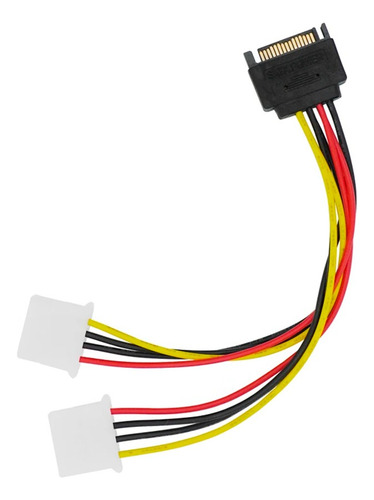 Cable Sata Power Macho Molex Hembra Doble Adaptador Dual 