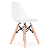 Sillas Infantil X2 Montessori Niños Kids Base Madera Eames 