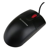 Mouse Lenovo, Negro/con Cable/con Rueda