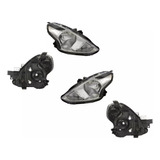 2 Faros Cromado Dfzp Versa 2015 2016 2017 2018 2019