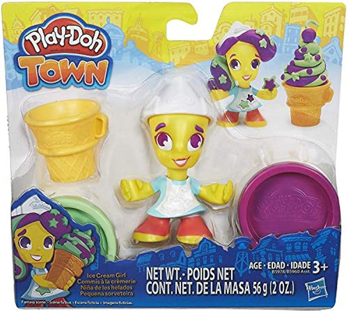Play-doh Town De Chica Con Helado