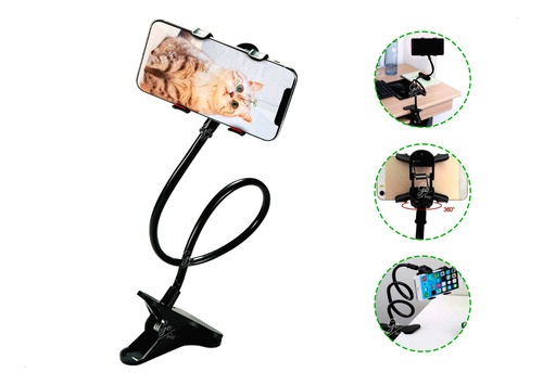 Holder Soporte Smartphone Teléfono Celular Con Pinzas