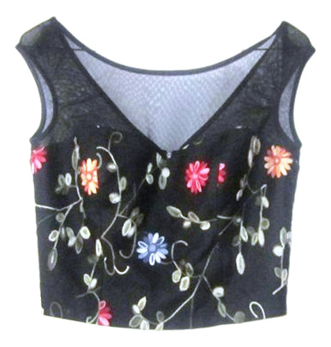 $ Blusa Top Crop Marca Hollywood Corse Vintage Exclusivo 80s