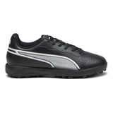 Botines Puma King Match Tt Jr Niños Fútbol Negro