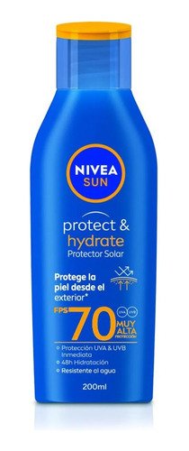 Protector Solar Nivea Sun Protect & Hydrate Fps 70 200ml