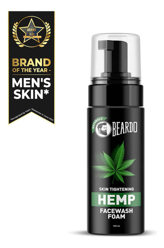 Beardo Naturals Hemp Foaming Face Wash Para Hombres | Lavado