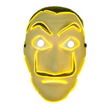 1 Máscara Dalí Con Luz Led Neón Atracador Salvador Model 00w