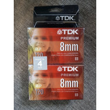 4 Cassete Tdk Premium Mp120 8mm