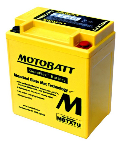 Bateria Motobatt Quadflex Yamaha R 3 350 Cc