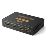 Splitter Hdmi 1x4 Con Fuente Repartidor De Señal Full Hd 4k