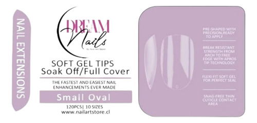 Tips Soft Gel - Small Oval - Dream Nails (120pcs)