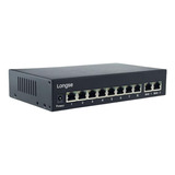 Switch 8 Bocas Poe 10/100 + 2 Wan 10/100/1000 Giga Longse