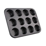 Forma Para Cupcakes 12 Cavidades Aço Inox 25,5 Cm Clink