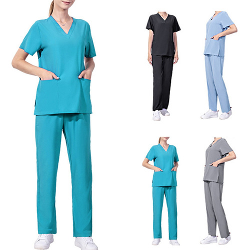 Mujer Uniforme Conjunto Medico Quirurgico Filipina Pantalon