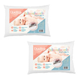 Kit 2 Travesseiros Infantis Baby Antissufocante - Duoflex