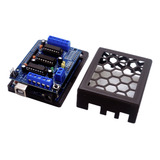 Motor Shield L293d + Placa Uno Compatível Com Arduino +case