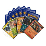 50 Cartas Pokémon Mais 5 Cartas Brilhantes - Originais Copag