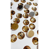 Chaton Redondo Colagem Dourado Mel 16mm Pacote Com 50gramas 