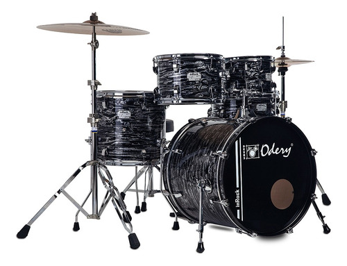 Bateria Acústica Odery Inrock Séries Dark Tiger Bumbo 20