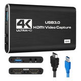 Capturadora De Video 4k Hdmi Adaptador De Captura 1080p