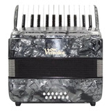 Acordeon Versalles 25 Teclas 12 Bajos Gris 1302