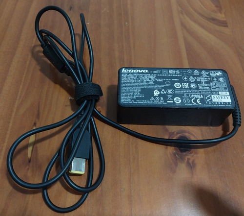 Cargador Fuente Lenovo 45w 20v 2,25a Pin Usb Rectangular