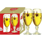 Jogo Taças De Vidro P/ Cerveja 330ml C/ 2 Pçs Stella Artois