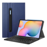 Funda Con Teclado Para Galaxy Tab S6 Lite 10.42020 Azul