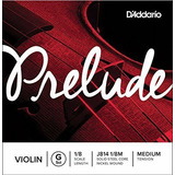 Cuerda G Para Violín Escala 1/8 Tensión Media D'addario