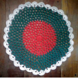 Mantel, Centro De Mesa Para Navidad, 50 Cm Tejido Crochet 