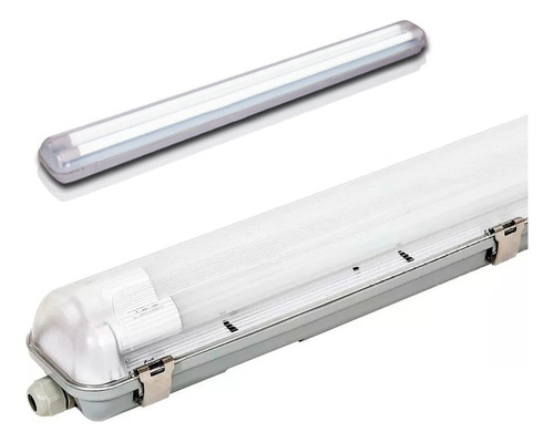 Liston Estanco Doble G13 120 Cm Exterior Para Tubo Led T8