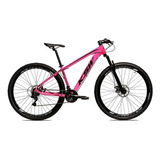 Bicicleta  Ksw 2020 Xlt Aro 29 15  24v Freios De Disco Hidráulico Câmbios Shimano Tourney Cor Rosa/preto