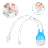 Aspirador Nasal Para Bebes Saca Mocos Con Deposito Color Azul