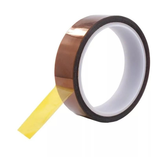 Cinta Kapton Adhesiva Aislante Termica 0.6mm 33m Translucida