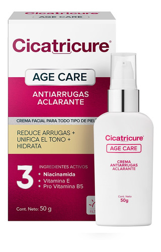 Cicatricure Age Care Antiarrugas Crema Facial Aclarante 50 G