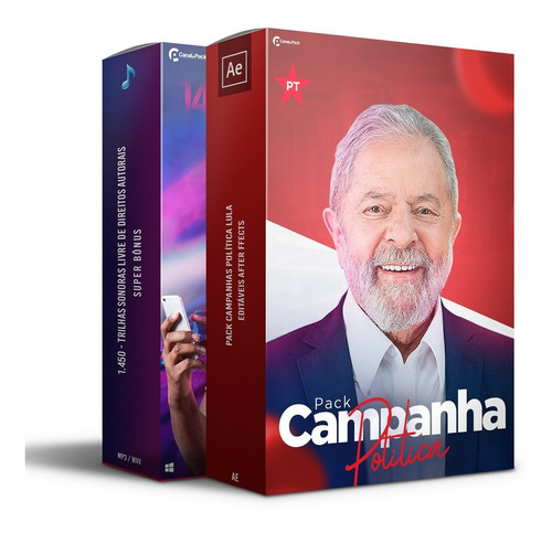 Pack Campanha Política Lula Editável After Effects