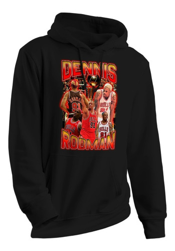 Blusa De Frio Moletom Dennis Rodman Nba Bulls Pistons Pivô