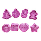 Molde Para Galletas Spring Mold, 8 Unidades, Para Navidad Y