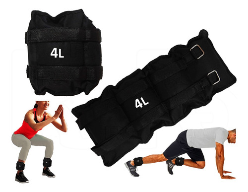 Pesas Tobilleras Kit 4k(8lbs) Entrenamiento  Rehabilitacion