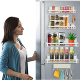 Organizador De Especias Magntico Para Refrigerador (blanco)
