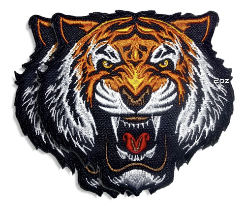 Parche Tigre Bordado 8x9cm Decora Ropa Chamarra Tenis Pcoser