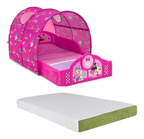 Cama Play Area Con Toldo Y Colchon Disney Minnie Mouse