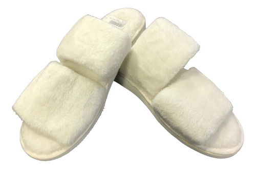 Pantufla Chinela Doble Tira Peluche Promesse Wo35006tr