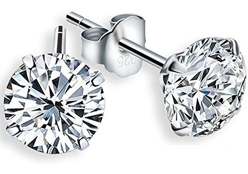 Topos En Diamantes Para Hombre Plata Diamante Sintetico